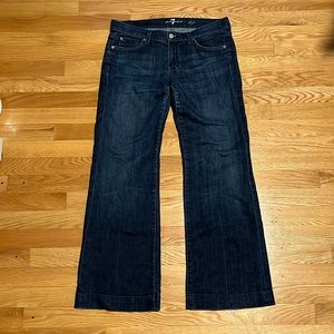 7 for all mankind low rise dojo jeans size 29 hemmed to 29 inch inseam